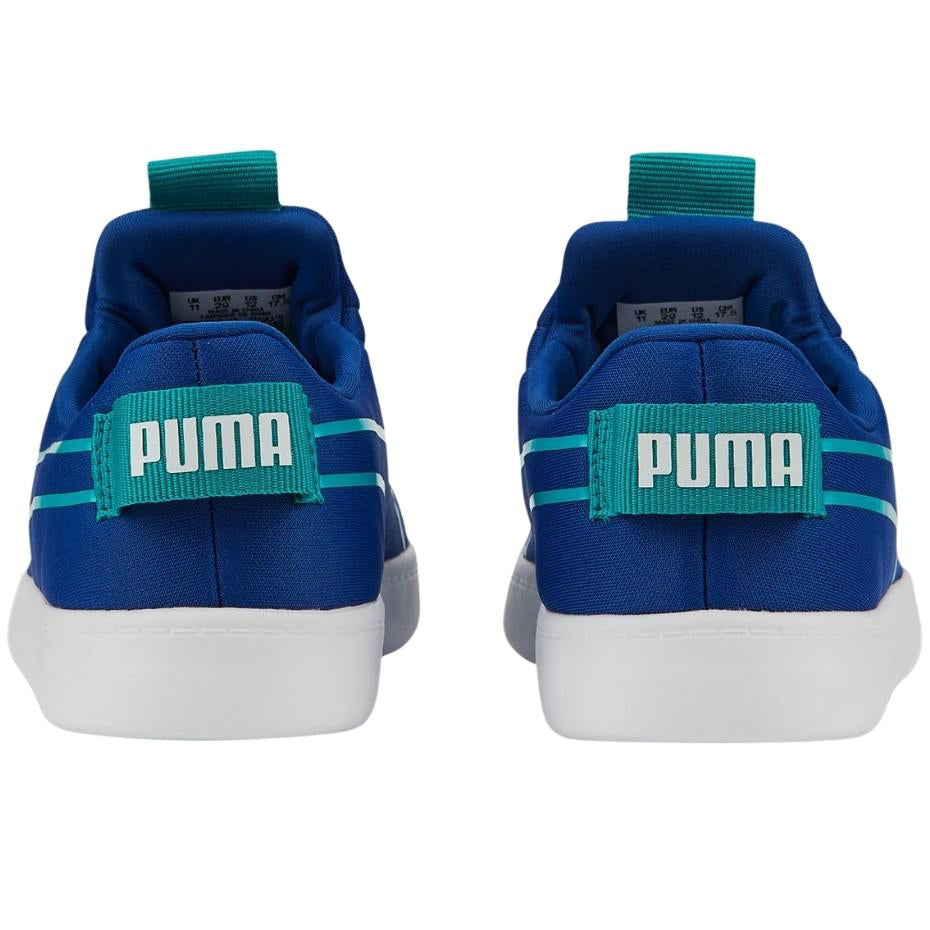 Sportschuhe für Kinder Puma Courtflex v2 Slip On PS Jr 374858 11, blau 