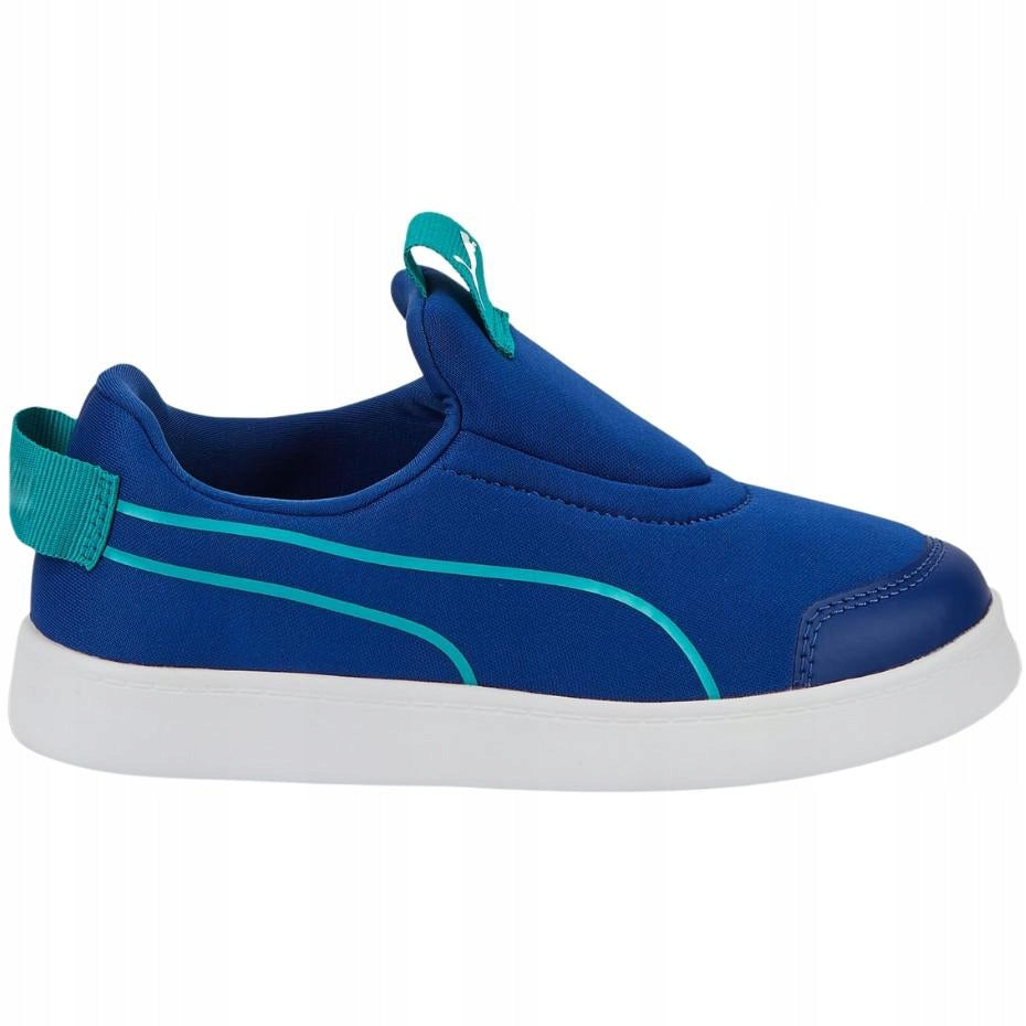 Sportschuhe für Kinder Puma Courtflex v2 Slip On PS Jr 374858 11, blau 