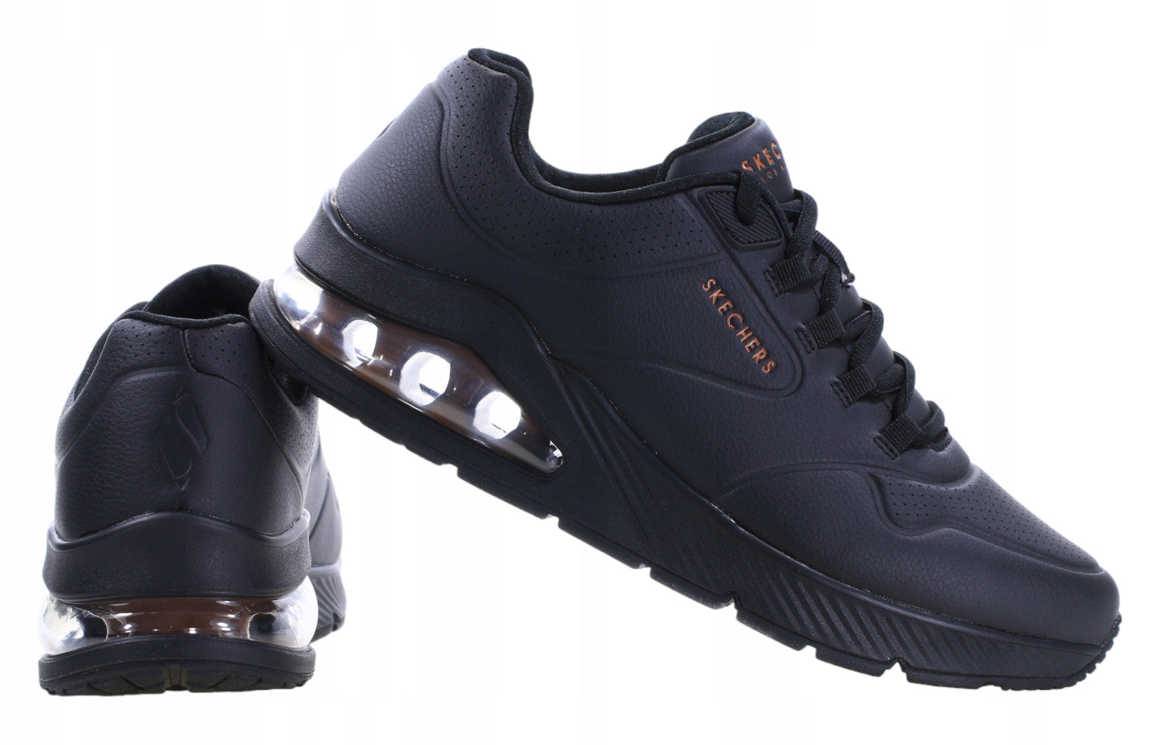 Skechers Uno 2 Herren Sportschuhe 232181-BKOR 58574, Schwarz 