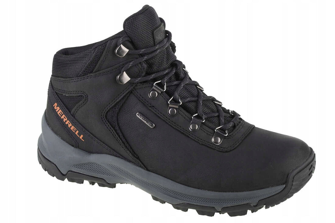 Merrell Erie Mid Ltr WP Herrenschuhe, Schwarz 