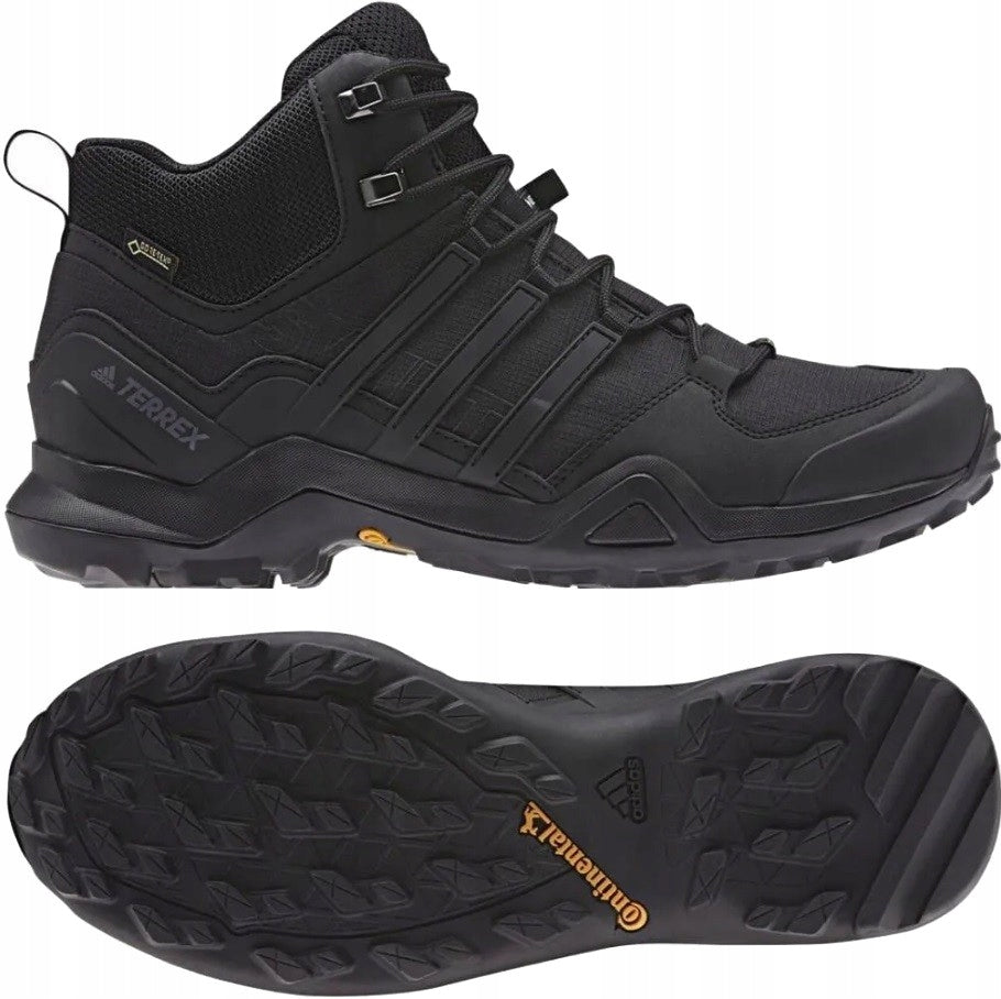 Wanderschuhe für Herren Adidas Terrex Swift R2 MID GTX M CM7500, schwarz 