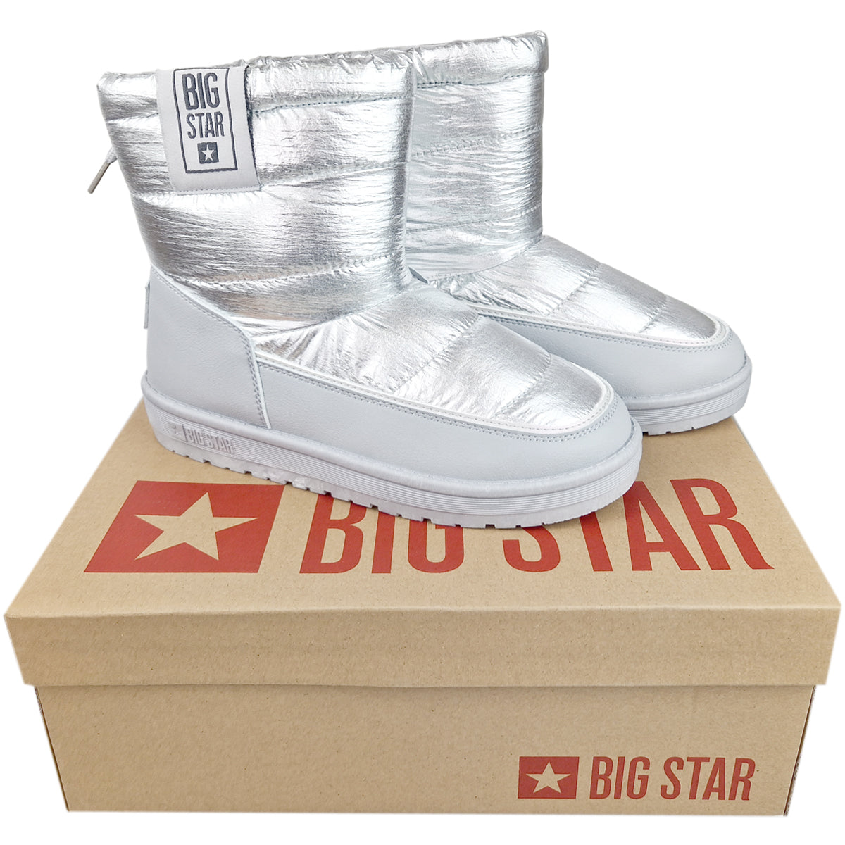 Stiefel für Damen Big Star, Silber 