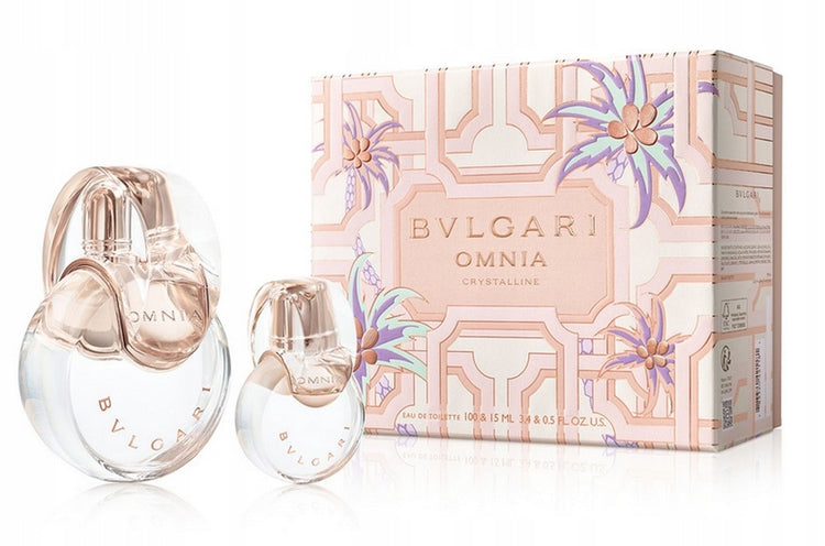 Bvlgari Omnia Crystalline eau de toilette EDT 100ml + EDT 15m Set Packaging status original