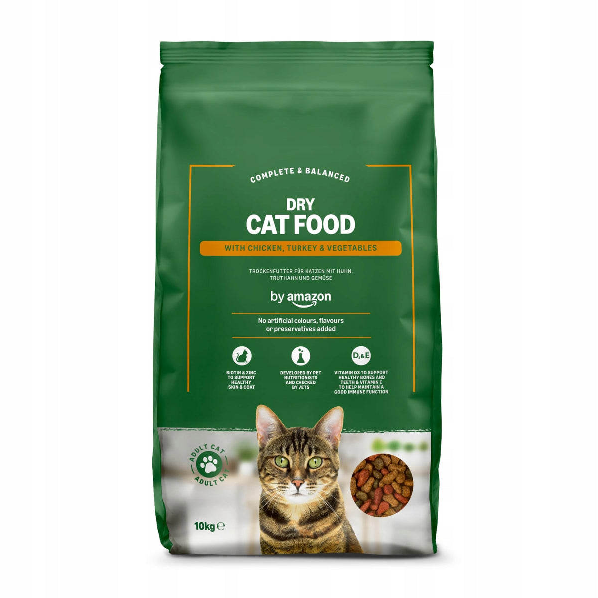 By Amazon - Complete Cat Food with Chicken and Turkey 1kg