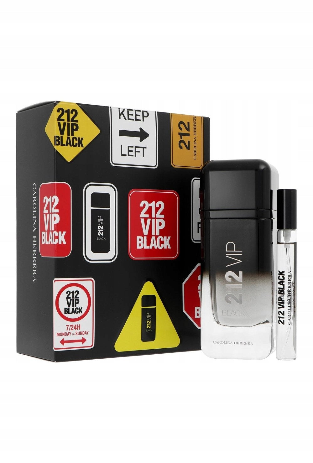 C. Herrera 212 VIP Men Black EDP 10ml + EDP 100ml