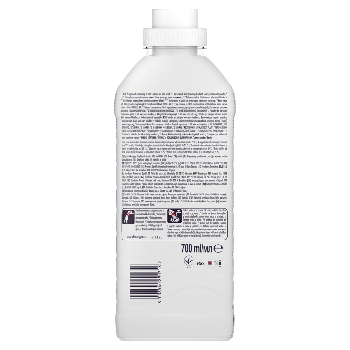 C Lenor softener 700ml Sensitive Capacity 0.7 l