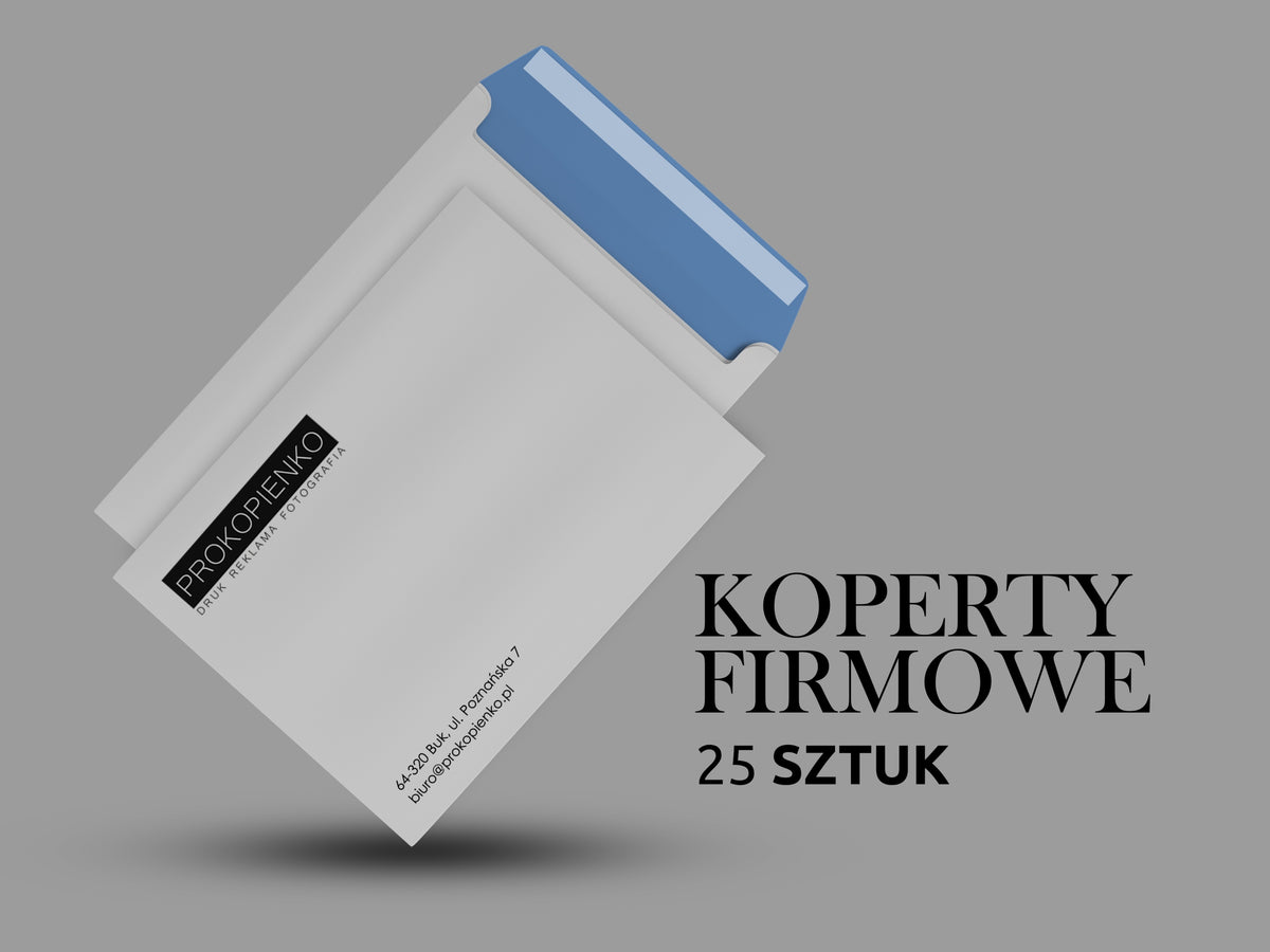 C4 ENVELOPES WITH LOGO PRINT | 25 PCS. Number of pieces on offer 25 szt.