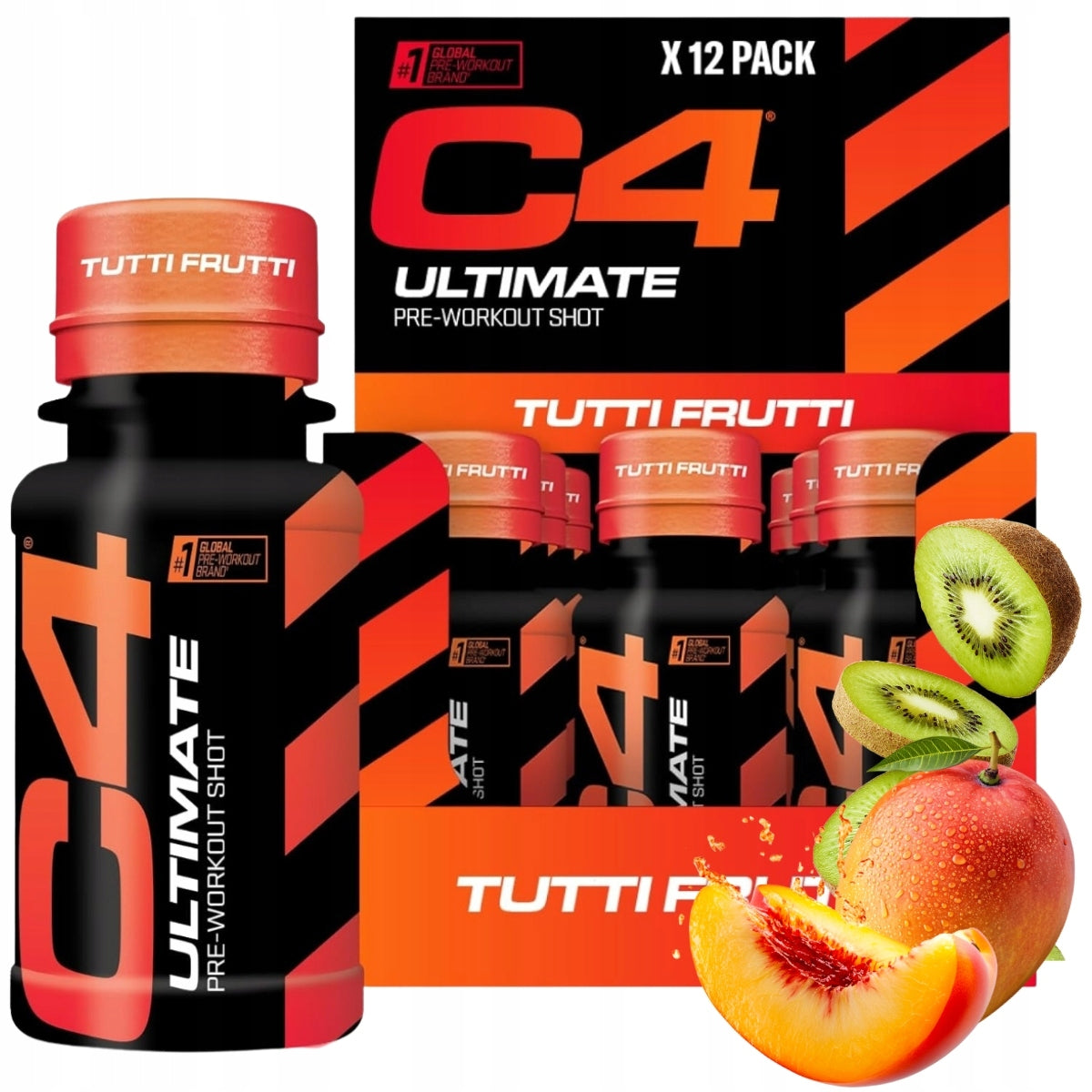 C4 ULTIMATE PRE-WORKOUT SHOT 12x60ml | PRE-WORKOUT SHOT | MULTI-FRUIT