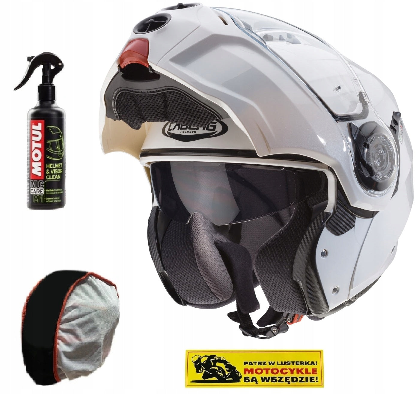 CABERG FLIP-UP DROID MOUTH HELMET WHITE s. L
