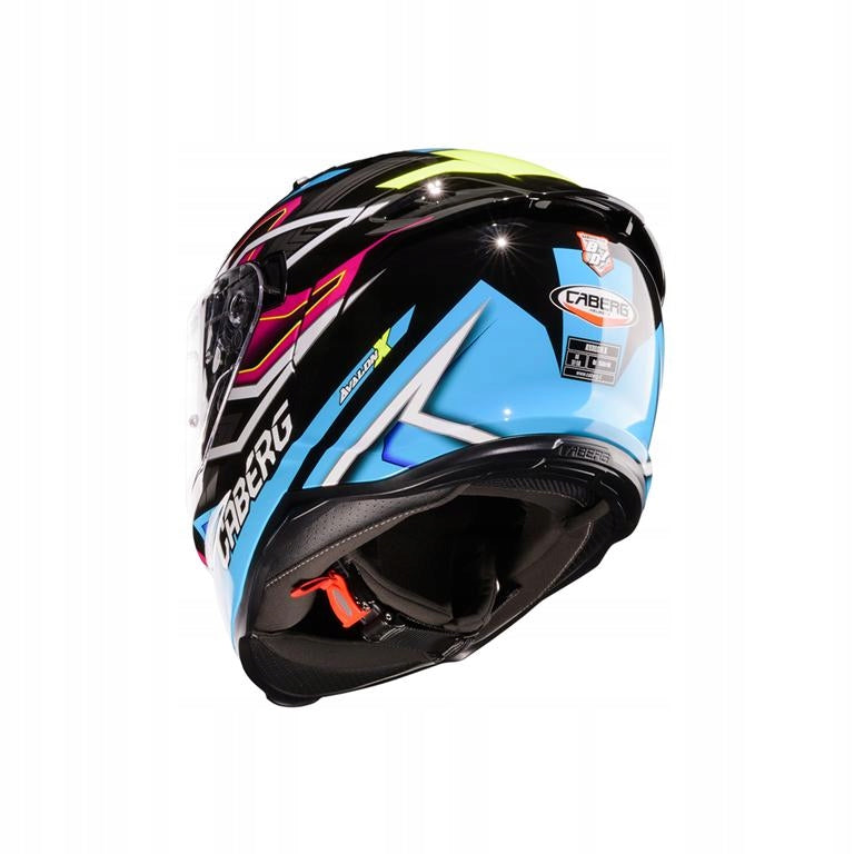 CABERG INTEGRAL HELMET AVALON X GATE BLACK/BLUE/YELLOW FLUO/FUCHSIA M Size M