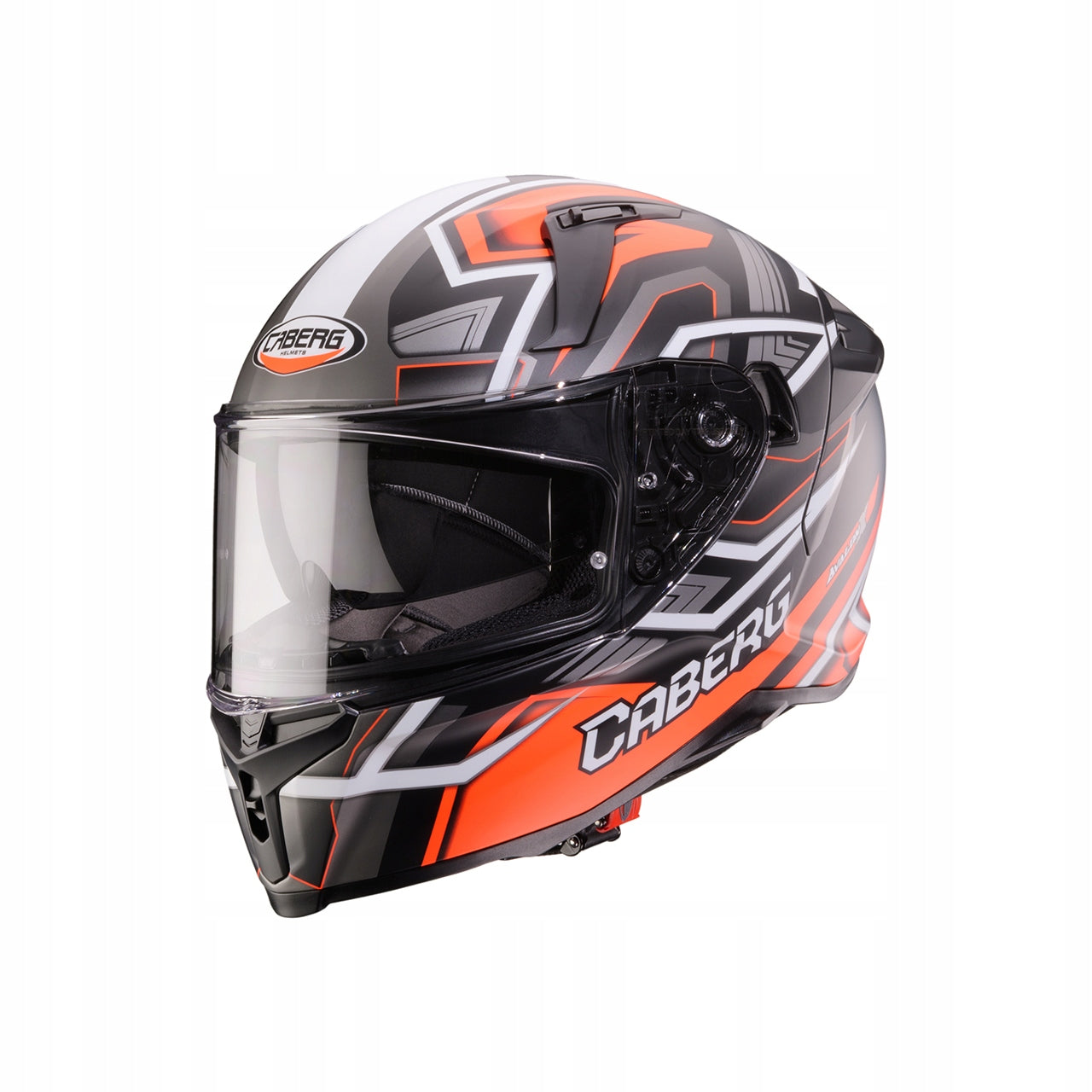 CABERG INTEGRAL HELMET AVALON X GATE BLACK MATT/RED FLUO/GREY SIZE M Manufacturer Caberg