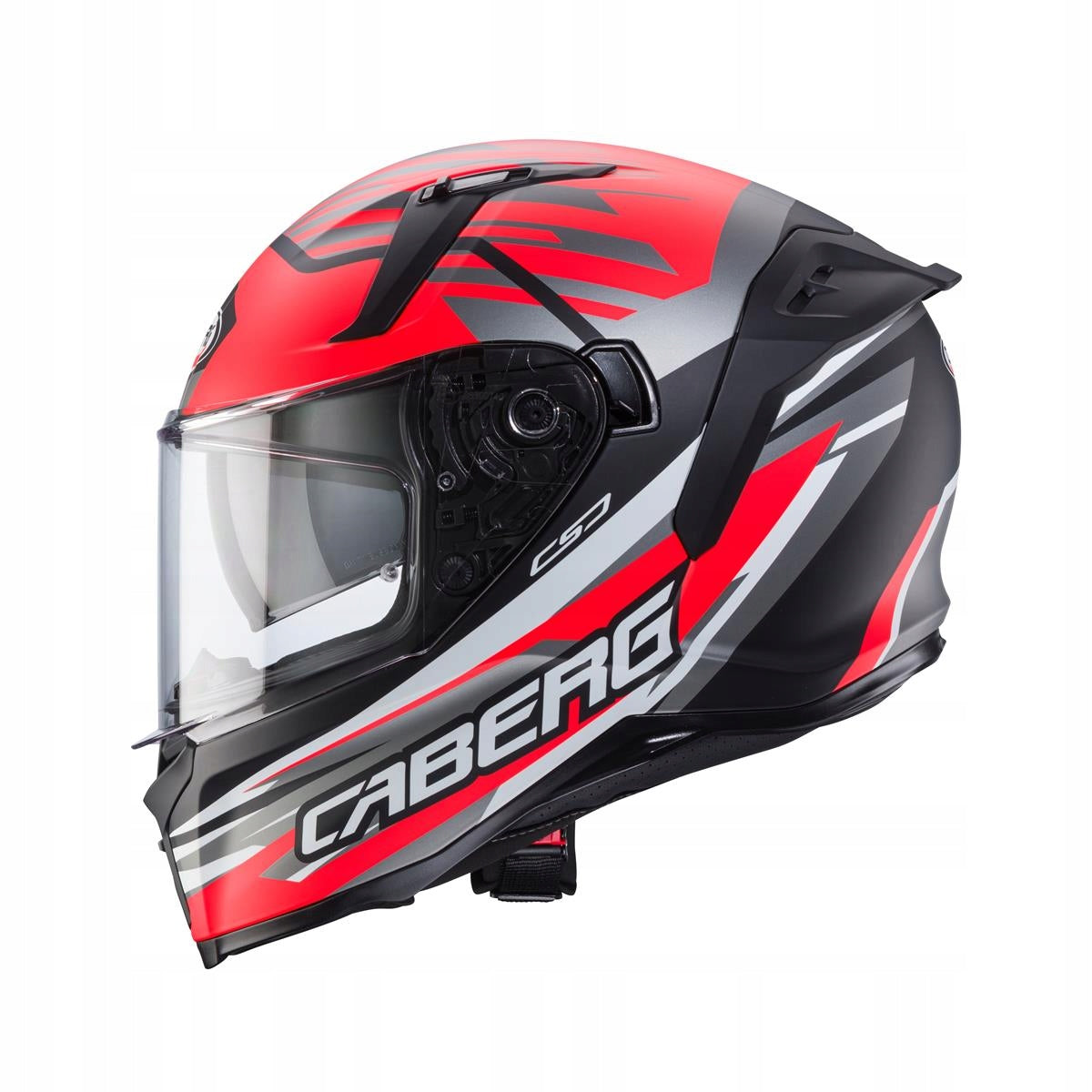 CABERG INTEGRAL HELMET AVALON X KIRA BLACK MATT/GREY/RED FLUO SIZE XS Size XS