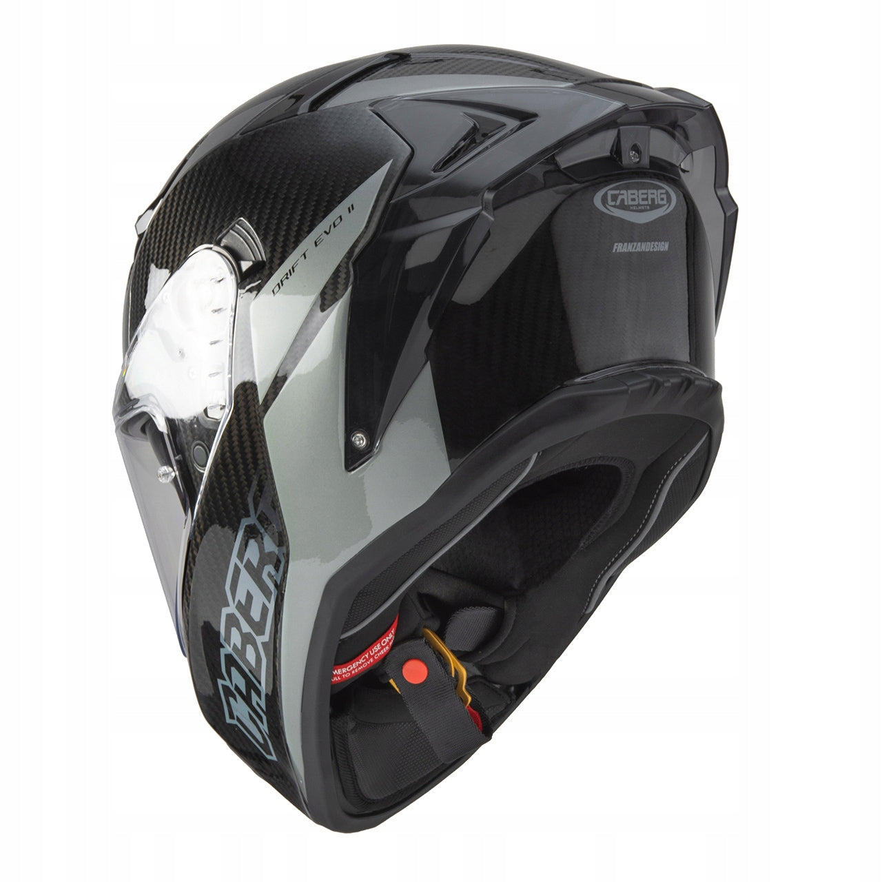 CABERG INTEGRAL HELMET WITH DRIFT EVO II CARBON NOVA GREY (PINLOCK) BLEND S