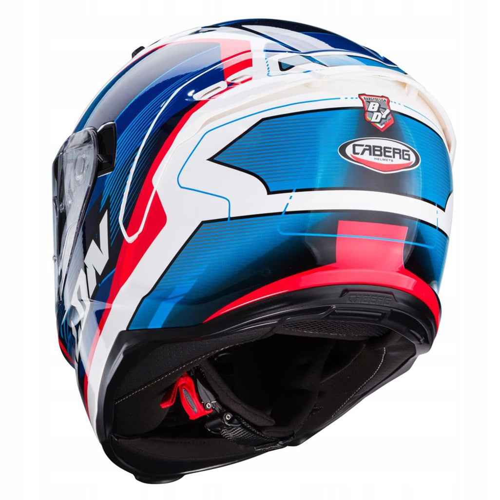 CABERG INTEGRAL MOTORCYCLE HELMET WITH BLEND AVALON X OPTIC WHT BLU RED 2XL Manufacturer Caberg