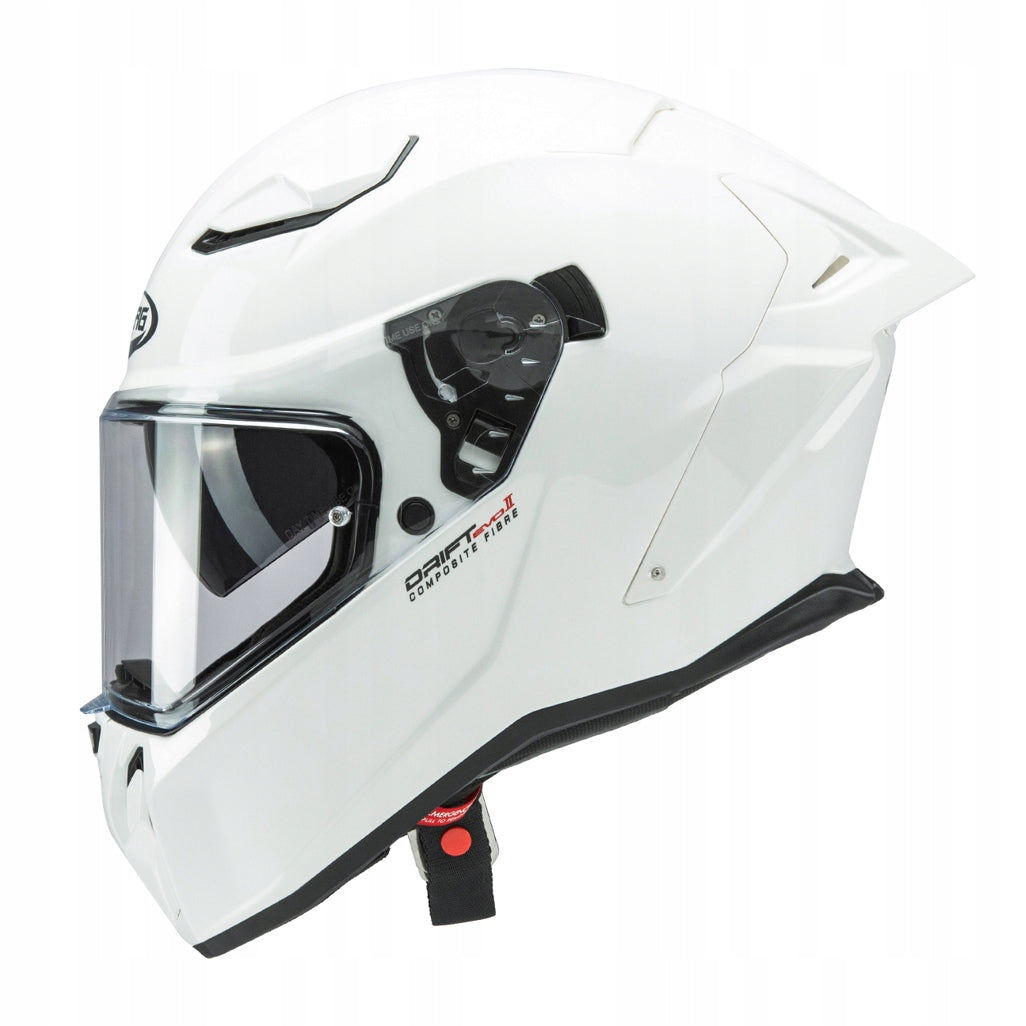 CABERG INTEGRAL MOTORCYCLE HELMET WITH DRIFT EVO II SOLID WHITE XS BLEND Packaging status original