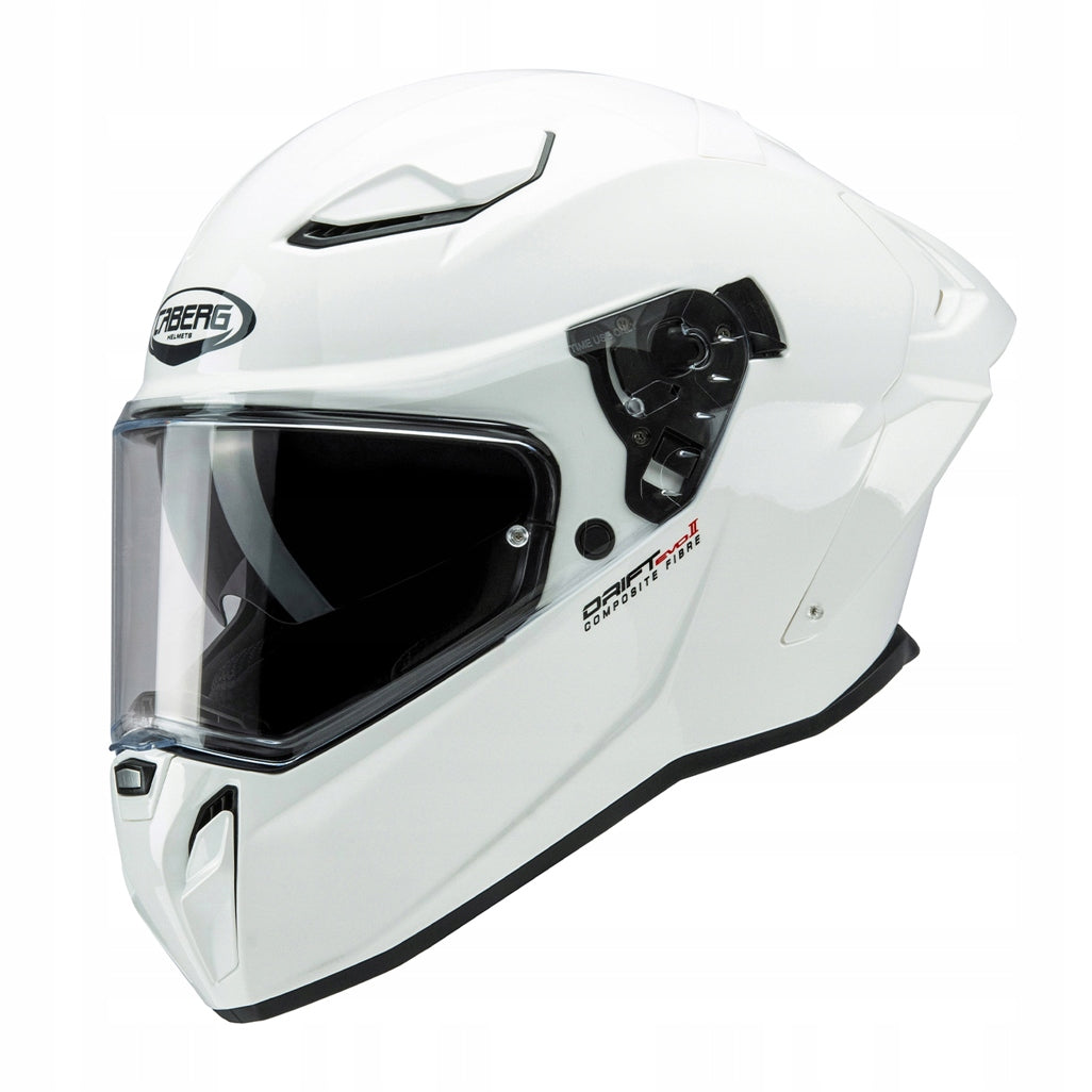 CABERG INTEGRAL MOTORCYCLE HELMET WITH DRIFT EVO II SOLID WHITE XS BLEND