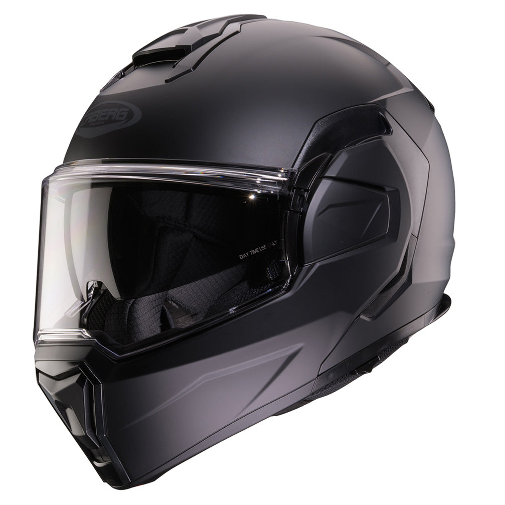 CABERG JAW HELMET FLIP-BACK TRIP SOLID BLACK MAT 2XL +PINLOCK AND FREEBIES Packaging status original