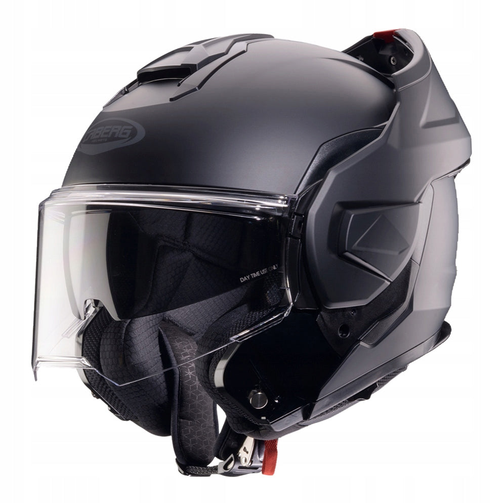 CABERG JAW HELMET FLIP-BACK TRIP SOLID BLACK MAT 2XL +PINLOCK AND FREEBIES Size XXL