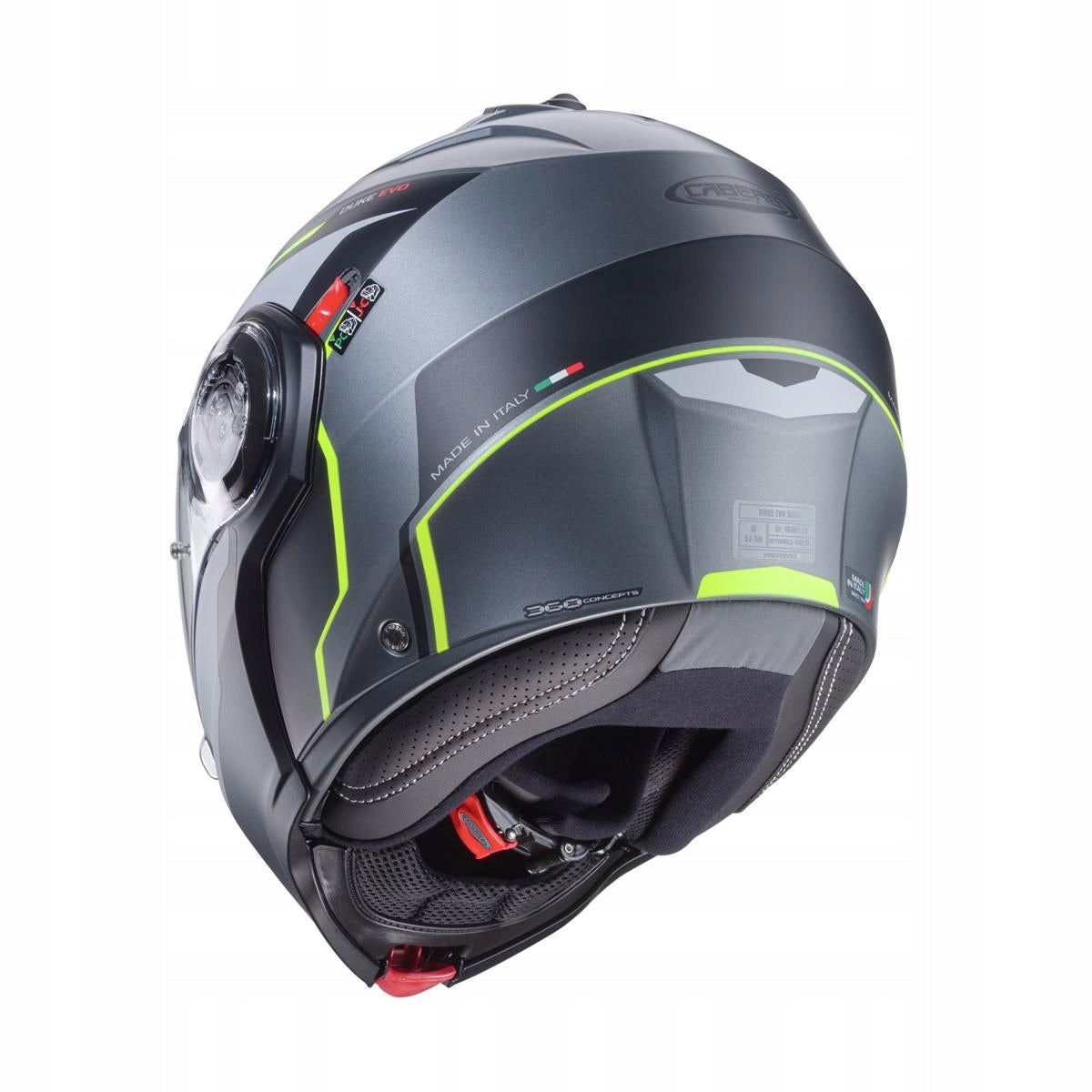 CABERG JAW HELMET FLIP-UP MODEL DUKE EVO MOVE GREY MATT/BLACK/ŻÓ Manufacturer Caberg