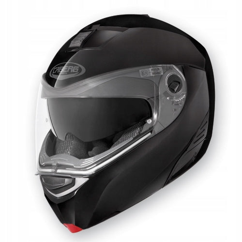 CABERG JAW HELMET FLIP-UP MODEL MODUS (PINLOCK) BLACK METALLIC SIZE XS
