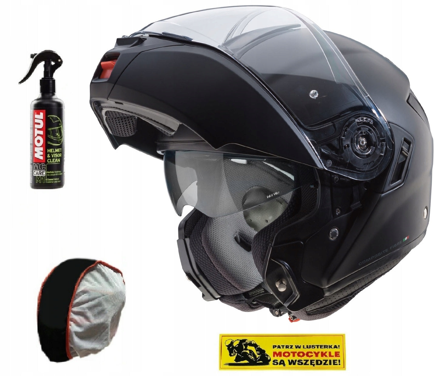 CABERG LEVO MAP HELMET (PINLOCK) BLACK