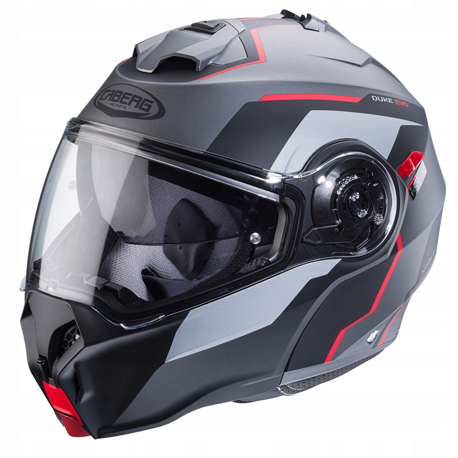 CABERG MOTORCYCLE FLOW-UP HELMET DUKE EVO MOVE MAT GRAY RED M Manufacturer Caberg