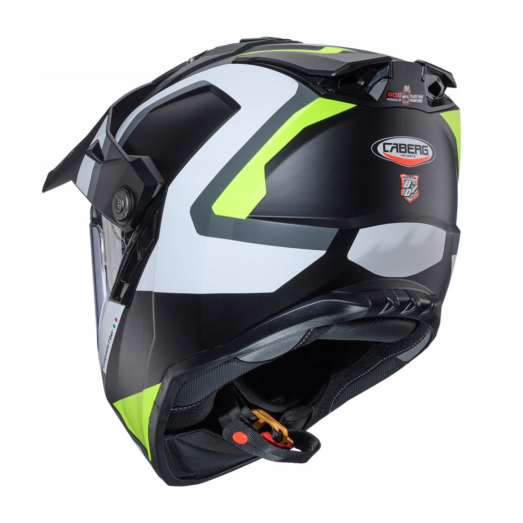 CABERG MOTORCYCLE HELMET INTEGRAL DUAL OFFROAD TANAMI SCRAM BLK GAME YEL M Manufacturer Caberg