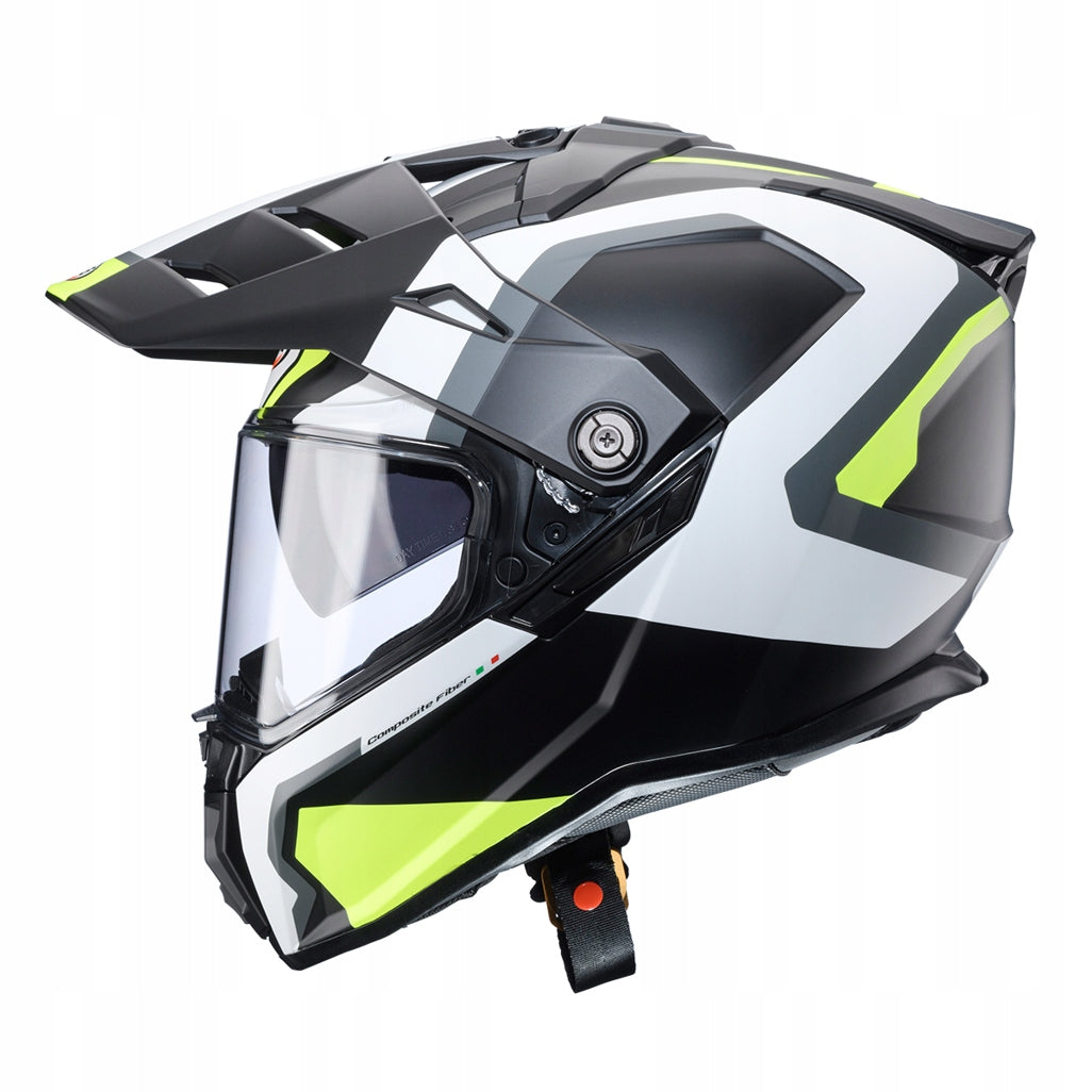 CABERG MOTORCYCLE HELMET INTEGRAL DUAL OFFROAD TANAMI SCRAM BLK GAME YEL M Packaging status original