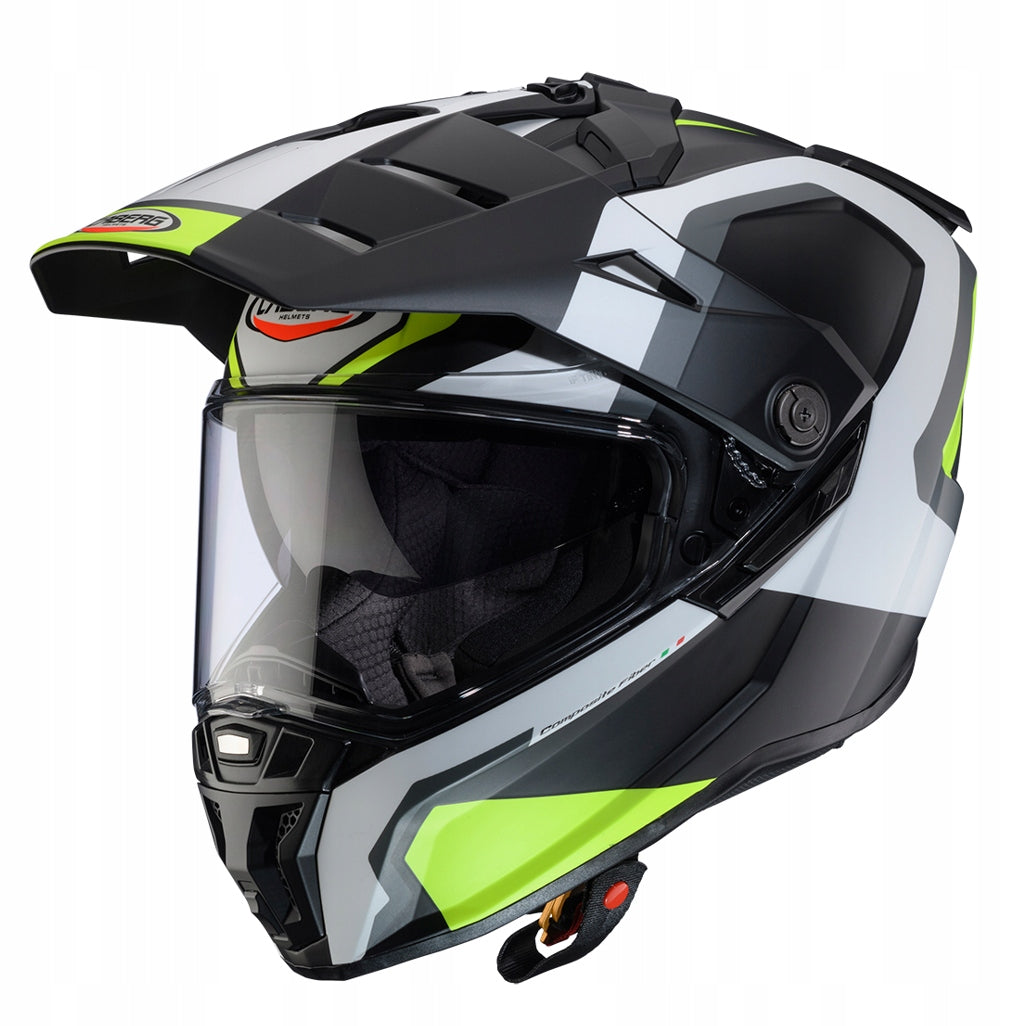 CABERG MOTORCYCLE HELMET INTEGRAL DUAL OFFROAD TANAMI SCRAM BLK GAME YEL M