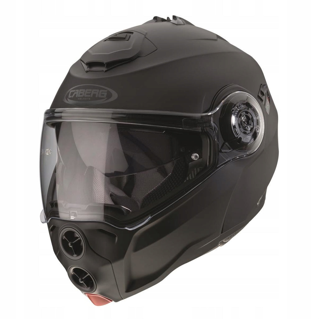 CABERG MOTORCYCLE HELMET JAW FLIP-UP DROID BLACK MAT S