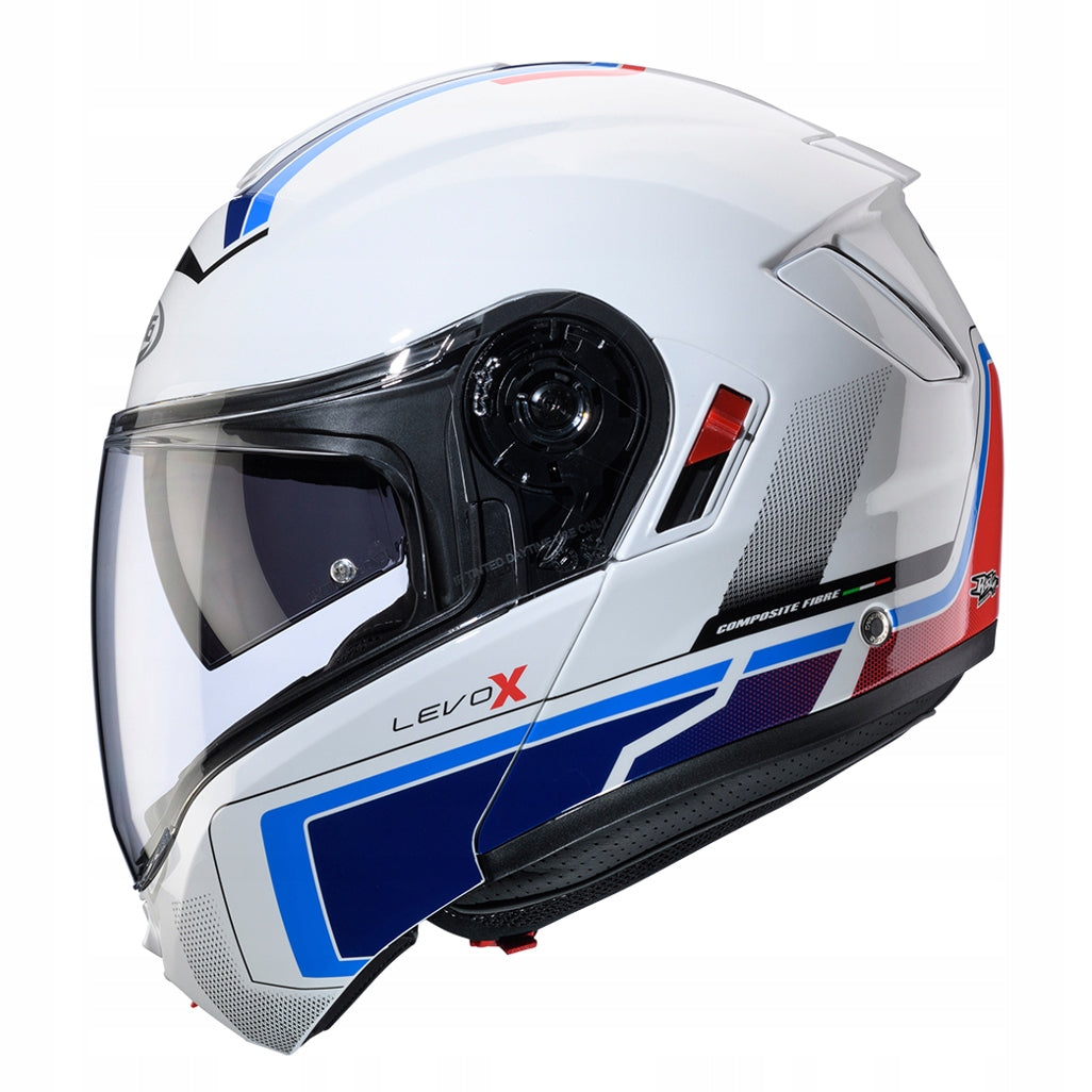 CABERG MOTORCYCLE HELMET JAW FLIP-UP PINLOCK LEVO X ELITE WHITE BLUE M Packaging status original