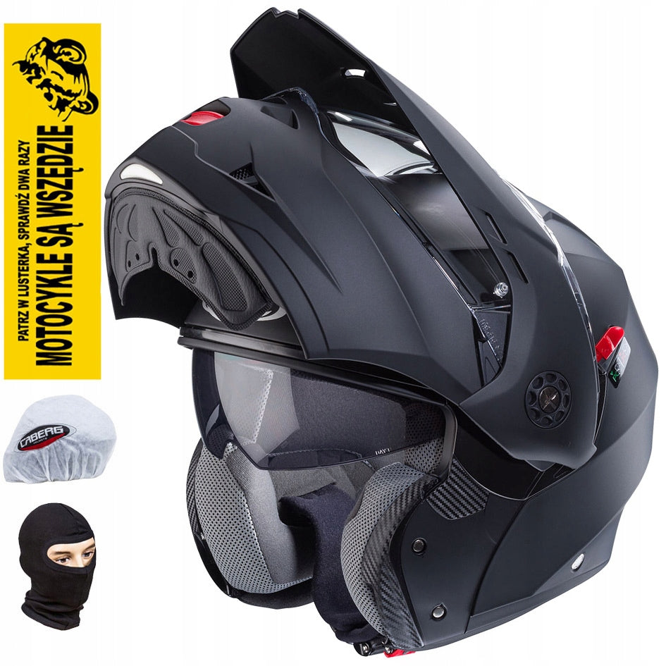 CABERG MOTORCYCLE HELMET JAW TOURMAX X BLACK MAT S