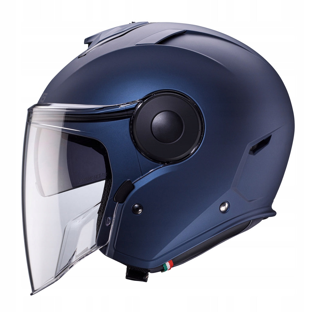 CABERG MOTORCYCLE HELMET OPEN JET BLENDA SOHO SOLID BLUE JEANS M Packaging status original