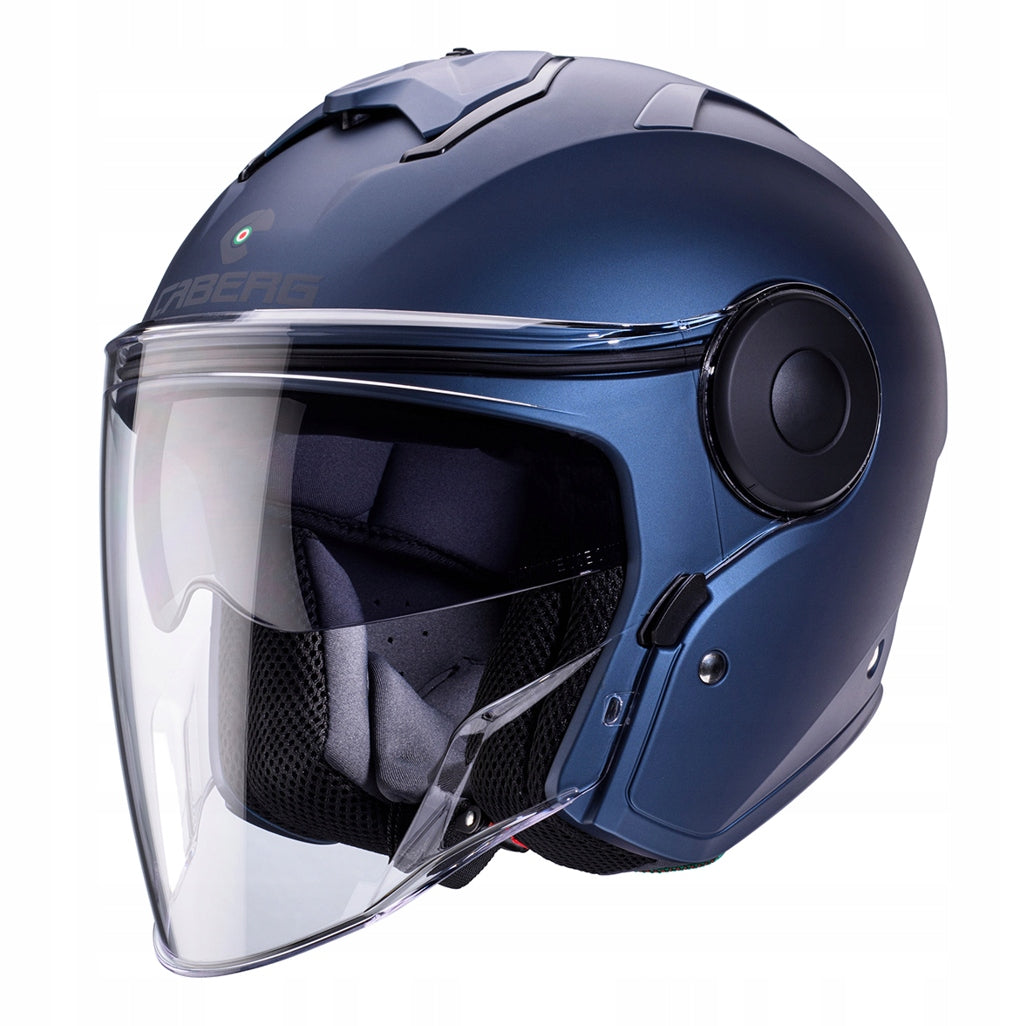 CABERG MOTORCYCLE HELMET OPEN JET BLENDA SOHO SOLID BLUE JEANS M