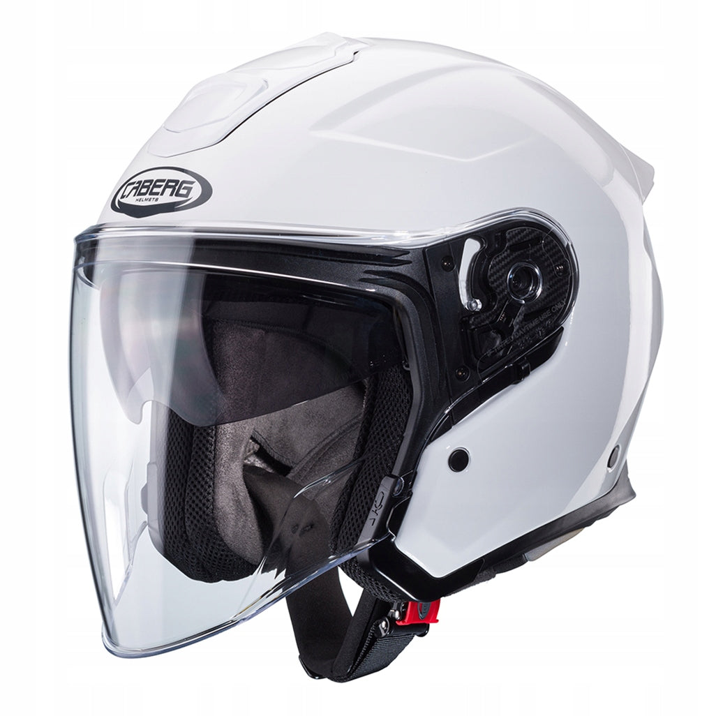 CABERG MOTORCYCLE HELMET OPEN JET FLYON II SOLID WHITE GLOSS M