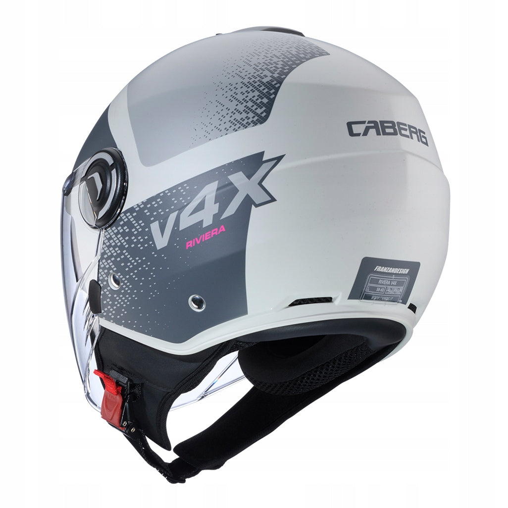 CABERG MOTORCYCLE HELMET OPEN JET RIVIERA V4X ALPHA GREY ANTHRACITE MAT M Manufacturer Caberg