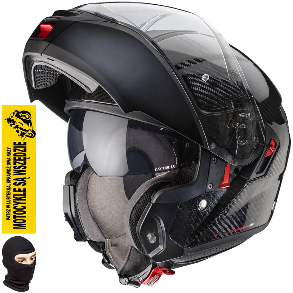 CABERG MOTORCYCLE HELMET WITH BLIND LEVO X CARBON S