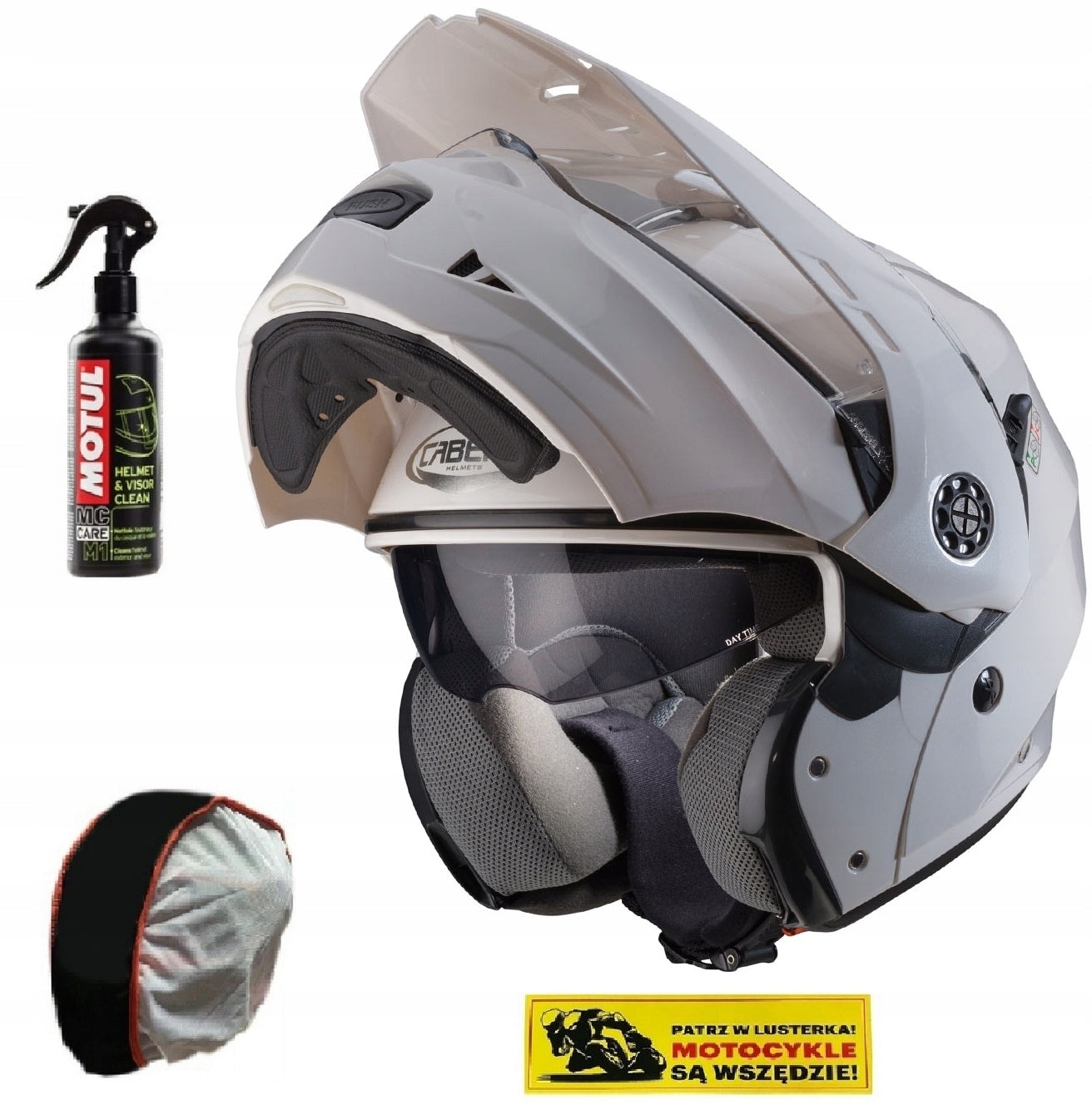 CABERG TOURMAX MIDWAY HELMET WHITE PINLOCK s. L