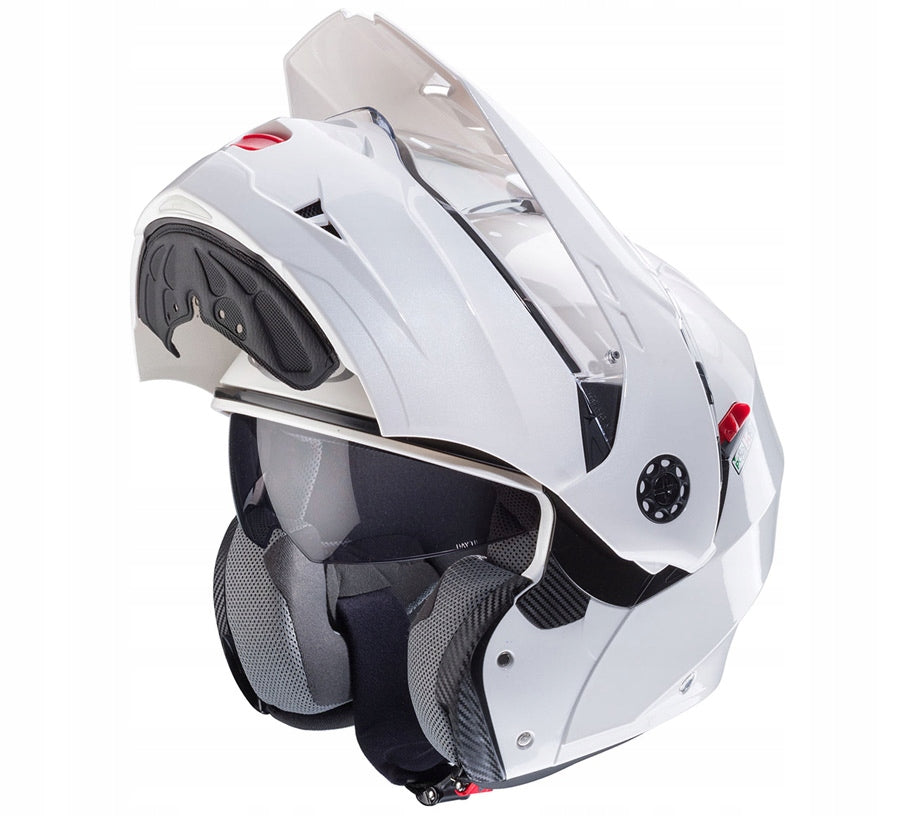CABERG TOURMAX X 22.06 PINLOCK FLOW-UP HELMET r M Visor Features enhanced scratch resistance integrated sun visor