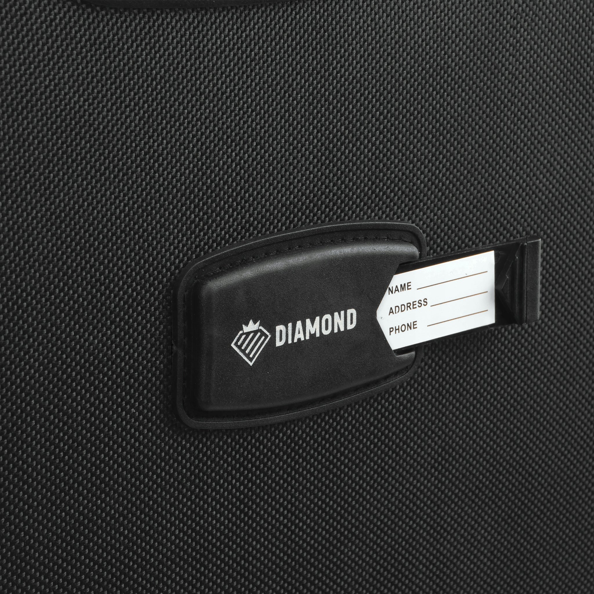 CABIN CASE ON WHEELS TRAVEL LUGGAGE DIAMOND BLACK Soft S 20" C330 Kind soft