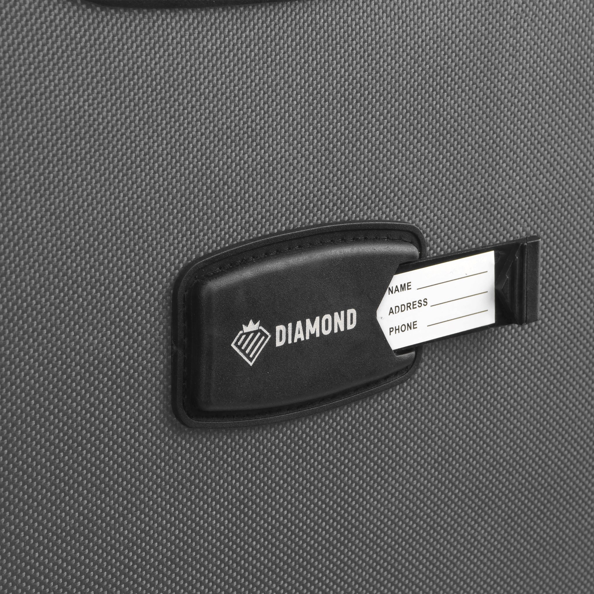 CABIN SUITCASE ON WHEELS TRAVEL LUGGAGE DIAMOND GREY SOFT S 20" C330 Kind soft