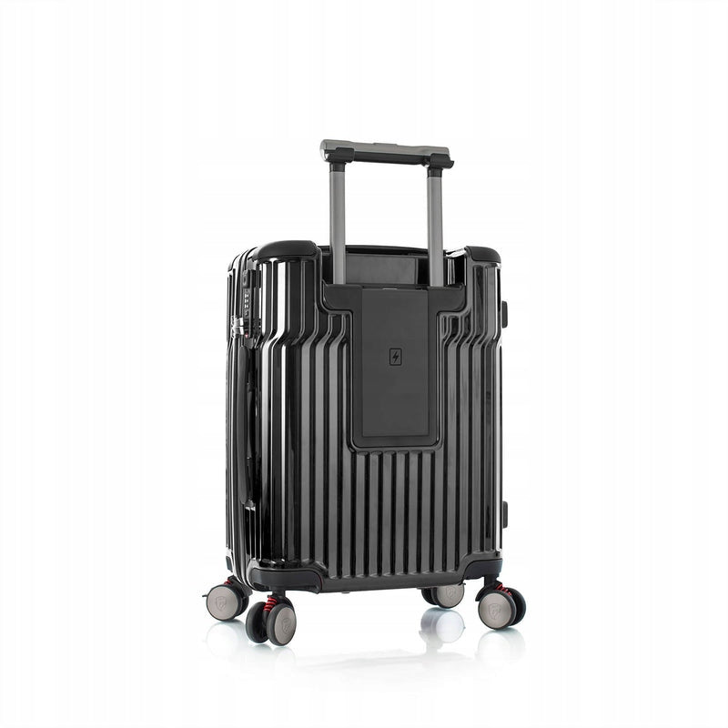 CABIN TRAVEL CASE BLACK METALLIC BUSINESS LIBRARY POWERBANK HEYS Height 53 cm
