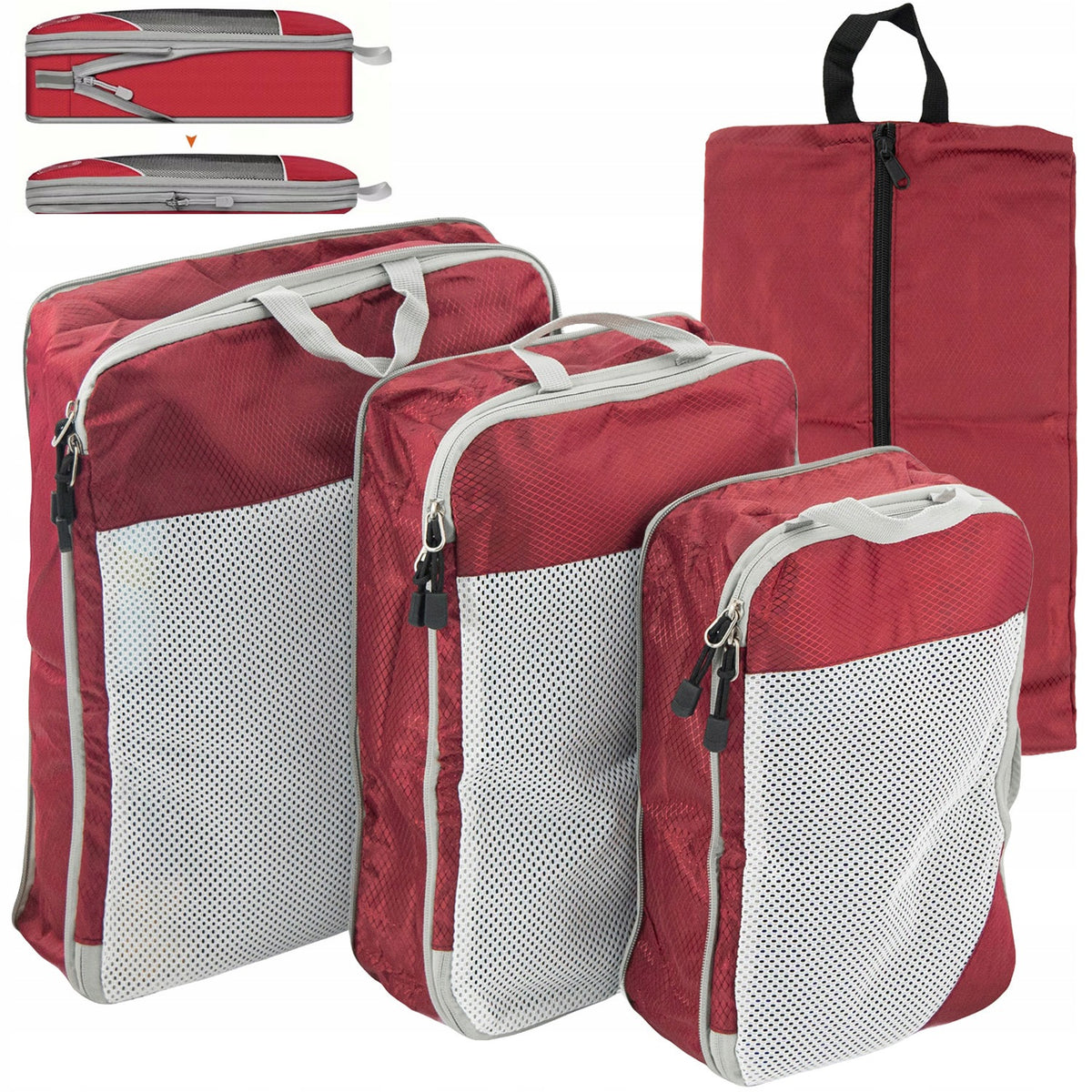 CABINET BAG SUITCASE ORGANIZER SET 4in1 COMPRESSION ORGANIZER