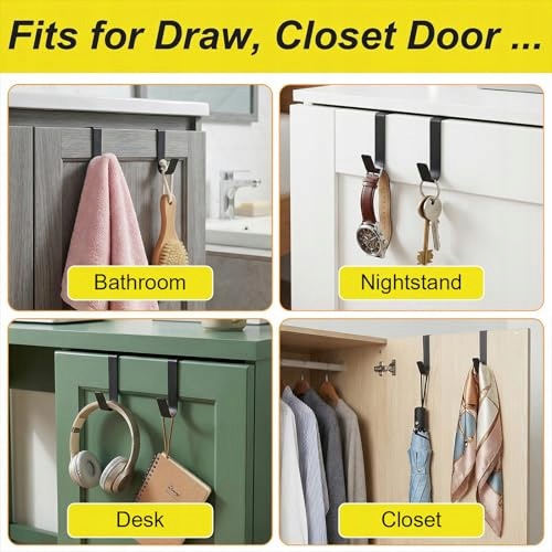 CABINET DOOR HOOKS WITHOUT DRILLING STEEL MINIMALIST 8 PCS. Manufacturer code Bez marki