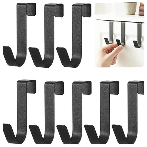 CABINET DOOR HOOKS WITHOUT DRILLING STEEL MINIMALIST 8 PCS.