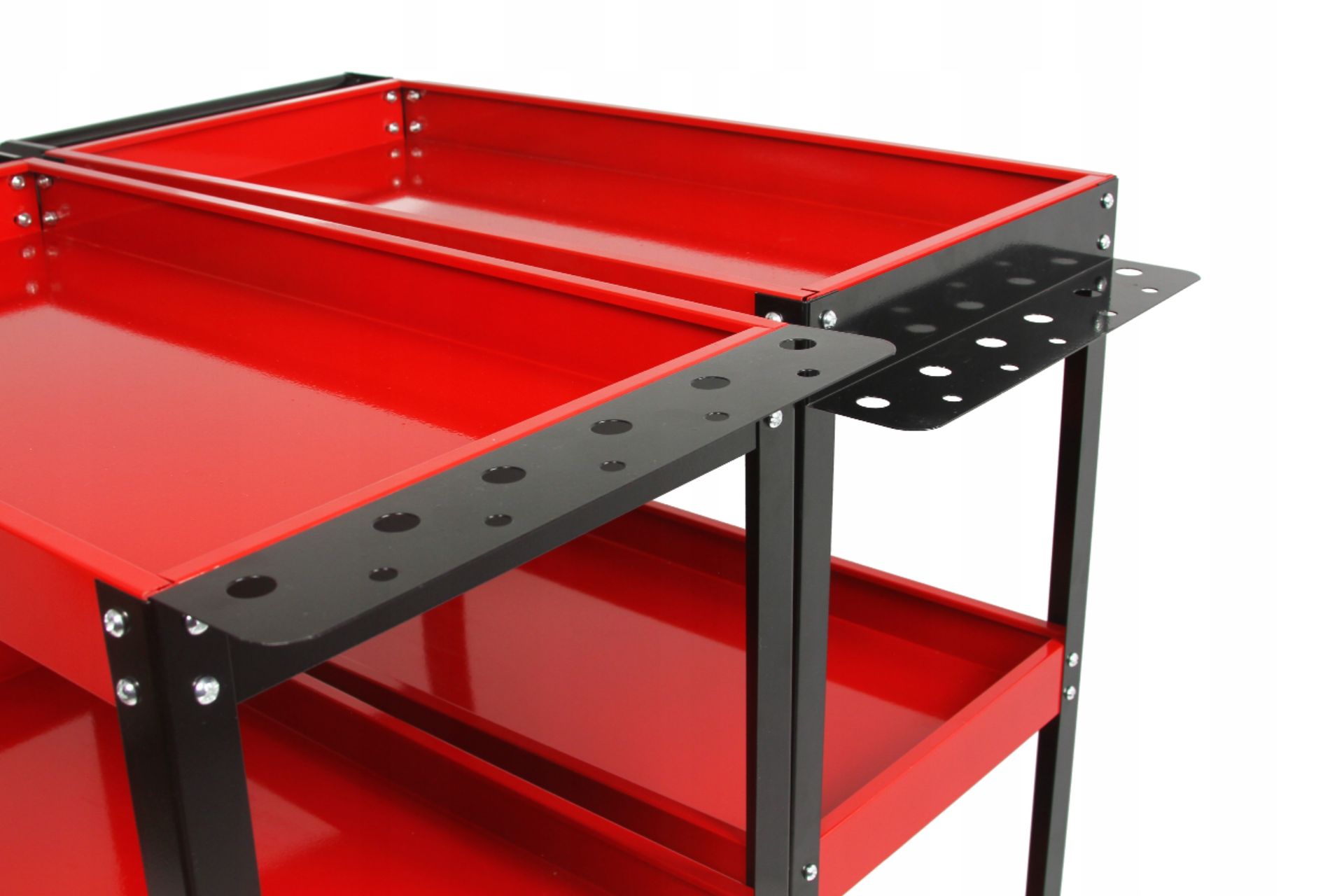 CABINET WORKSHOP TOOL TROLLEY 3 SHELVES 136KG Brand Silver