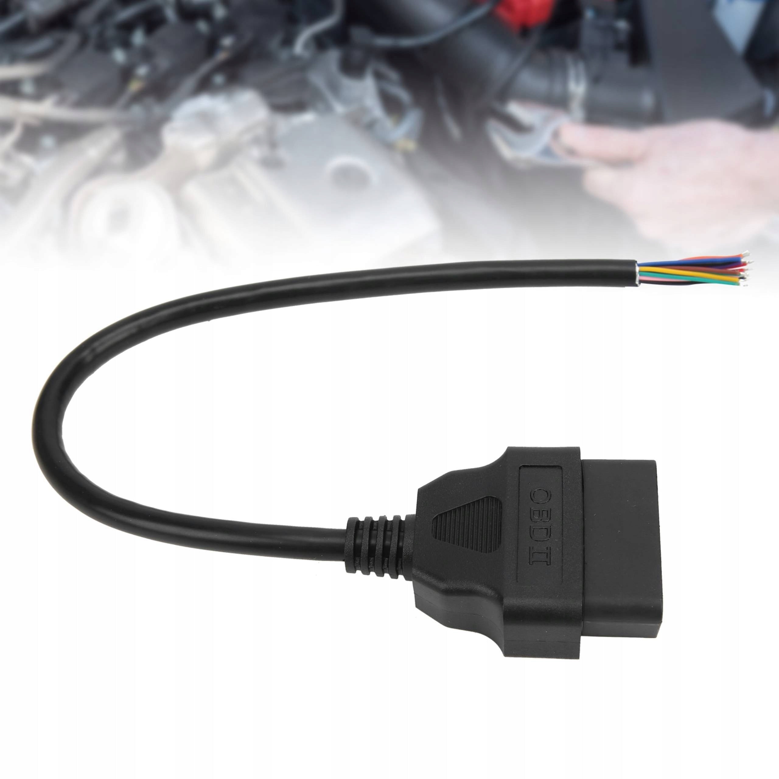 CABLE ADAPTER PLUG OBD2 II MALE 16PIN 30CM CAR DIAGNOSTICS Manufacturer code s5555615
