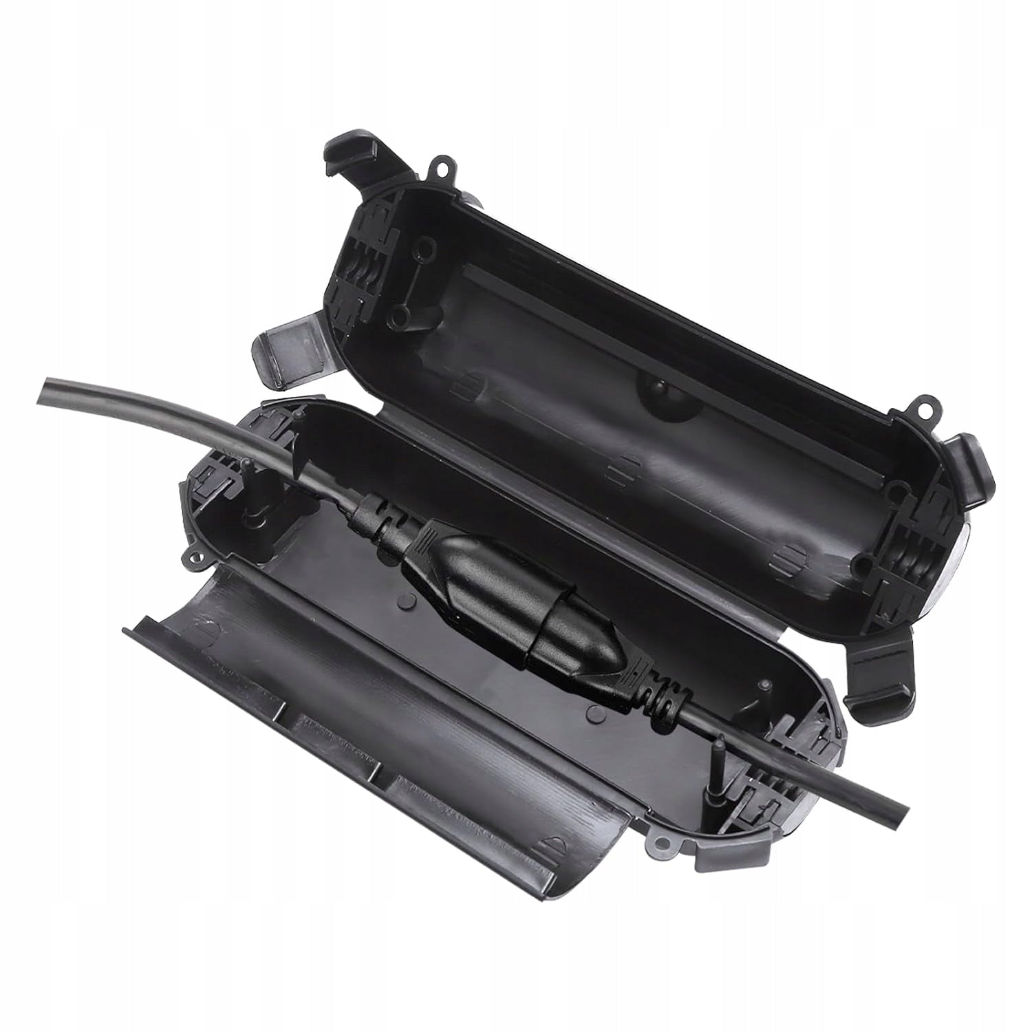 CABLE BOX WATERPROOF CABLE PROTECTION OUTDOOR CABLE SOLID BLACK