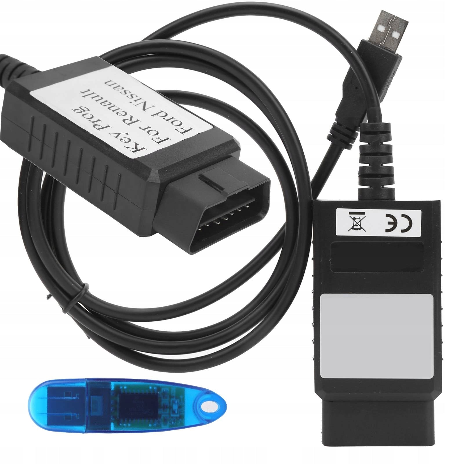 CABLE DIAGNOSTIC INTERFACE OBD2 USB KEY PROGRAMMER VEHICLES 4IN1