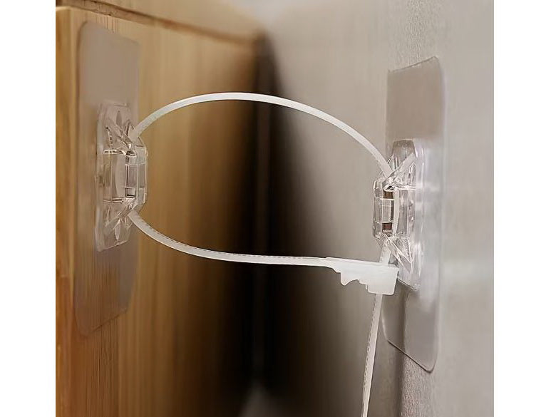 CABLE HOLDERS SELF-ADHESIVE HOOK FOR BAND CABLES 55x55 mm 10 pcs SET Packaging status original